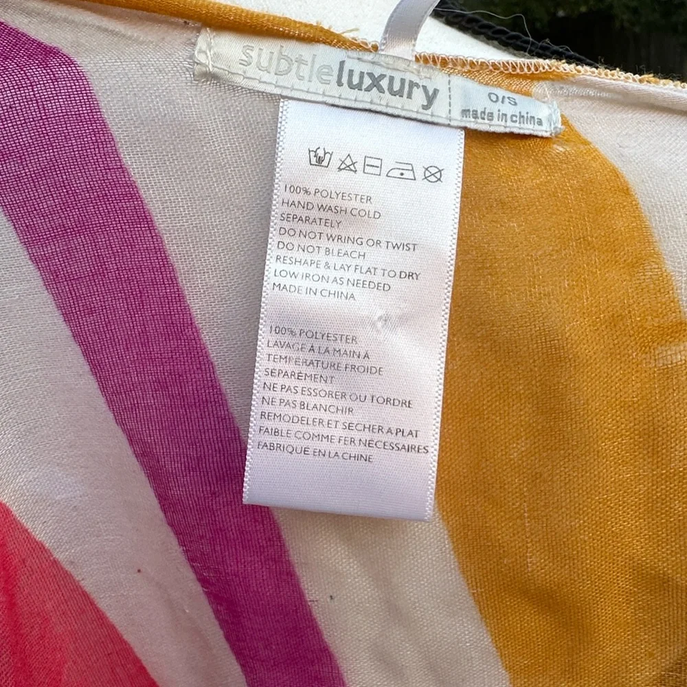 Anthropologie Subtle Luxury - Stripe Bohemian Kimono Pre-Owned Condition - Picture 2 of 12